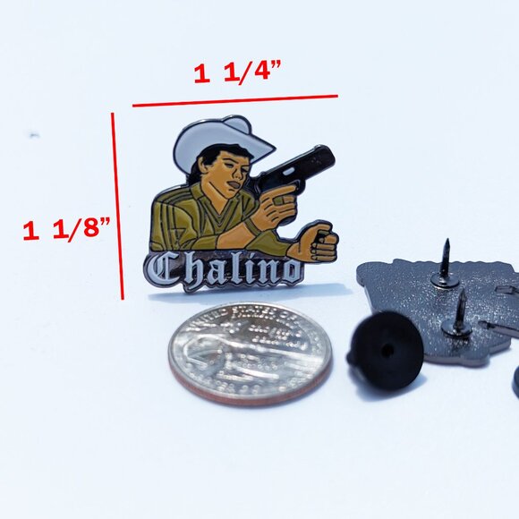 Pin Chalino Pin For Caps Clothing Enamel Badge Sanchez Mexican Pin Mexico - Picture 2 of 5